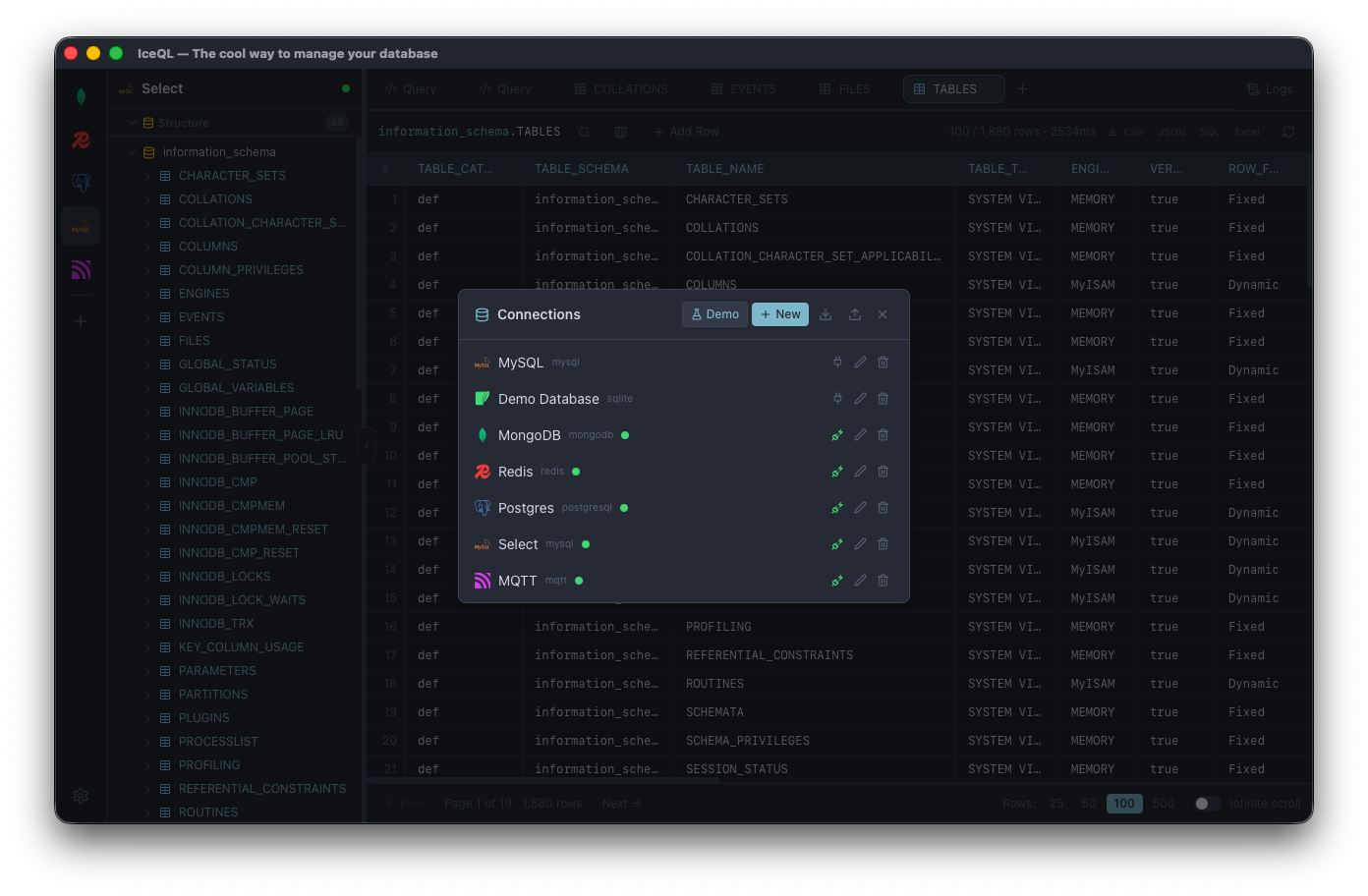Datasource Table View